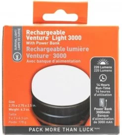 Adventure Medical Kits SOL Venture Light 3000 Recharge With Power Bank 0140-1305 -Outdoor Tactical Gear adventure medical kits sol venture light 3000 recharge with power bank 0140 1305 0140 1305 80711.1647698775