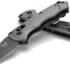 Benchmade 2950BK Charcoal Grey Partial Immunity Wharncliffe Tactical EDC Folding Knife -Outdoor Tactical Gear benchmade 2950bk charcoal grey partial immunity wharncliffe tactical edc folding knife 2950bk 72932.1676424569