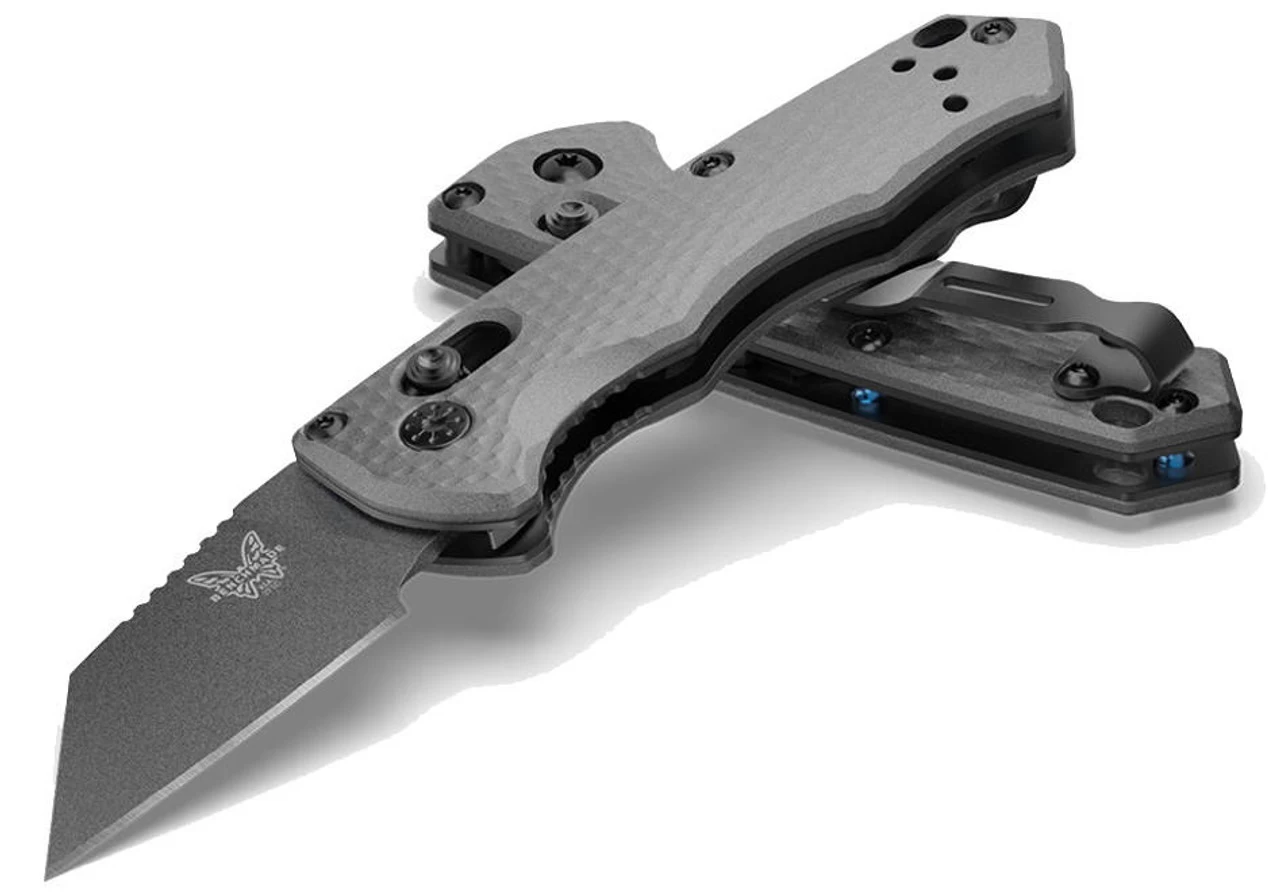 Benchmade 2950BK Charcoal Grey Partial Immunity Wharncliffe Tactical EDC Folding Knife 3 Benchmade 2950BK Charcoal Grey Partial Immunity Wharncliffe Tactical EDC Folding Knife