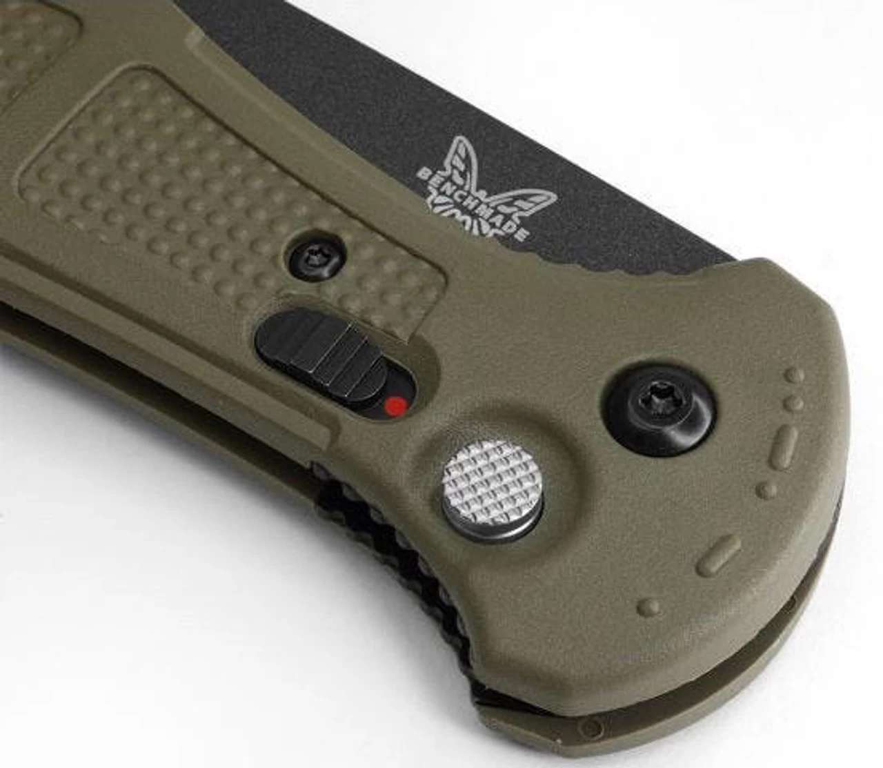 Benchmade 9070BK-1 Foliage Green Claymore Drop-Point Push-Button Automatic Knife 12 Benchmade 9070BK-1 Foliage Green Claymore Drop-Point Push-Button Automatic Knife - Image 10