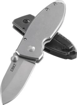 CRKT 2490 Squid Silver Drop Point Folding Knife -Outdoor Tactical Gear columbia river knife and tool squid drop point blade folding knife 2490 42732.1685568640