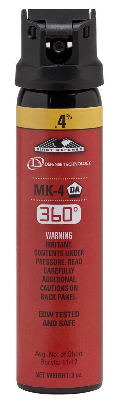 Defense Technology First Defense 360 .4% MK-4 Stream OC Aerosol 3 Defense Technology First Defense 360 .4% MK-4 Stream OC Aerosol