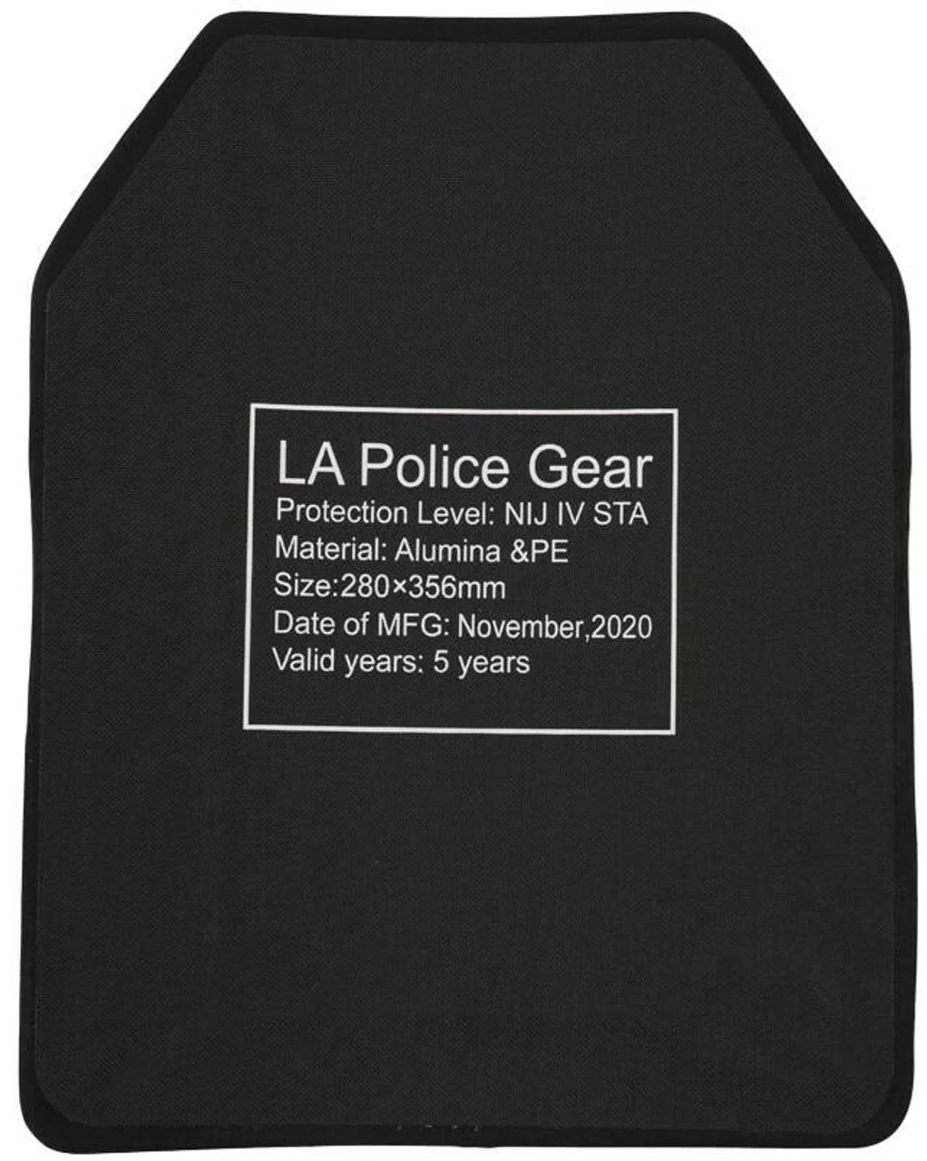 LA Police Gear Level IV 11" X 14" Ceramic Ballistic Armor Rifle Plate 4 LA Police Gear Level IV 11" X 14" Ceramic Ballistic Armor Rifle Plate - Image 2