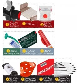 North American Rescue Individual Kit (CCRK) -Outdoor Tactical Gear north american rescue individual kit ccrk iccr kit 46357.1602580982