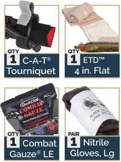 North American Rescue Individual Patrol Officer Kit (IPOK) -Outdoor Tactical Gear north american rescue individual patrol officer kit ipok ipok 89910.1602582466