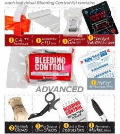 North American Rescue Public Access Bleeding Control 5-Pack-Vacuum Sealed -Outdoor Tactical Gear north american rescue public access bleeding control 5 pack vacuum sealed pabc 5p 26025.1603756058