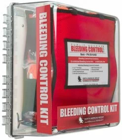 North American Rescue Public Access Bleeding Control Clear Station-8-Pack-Vacuum Sealed
