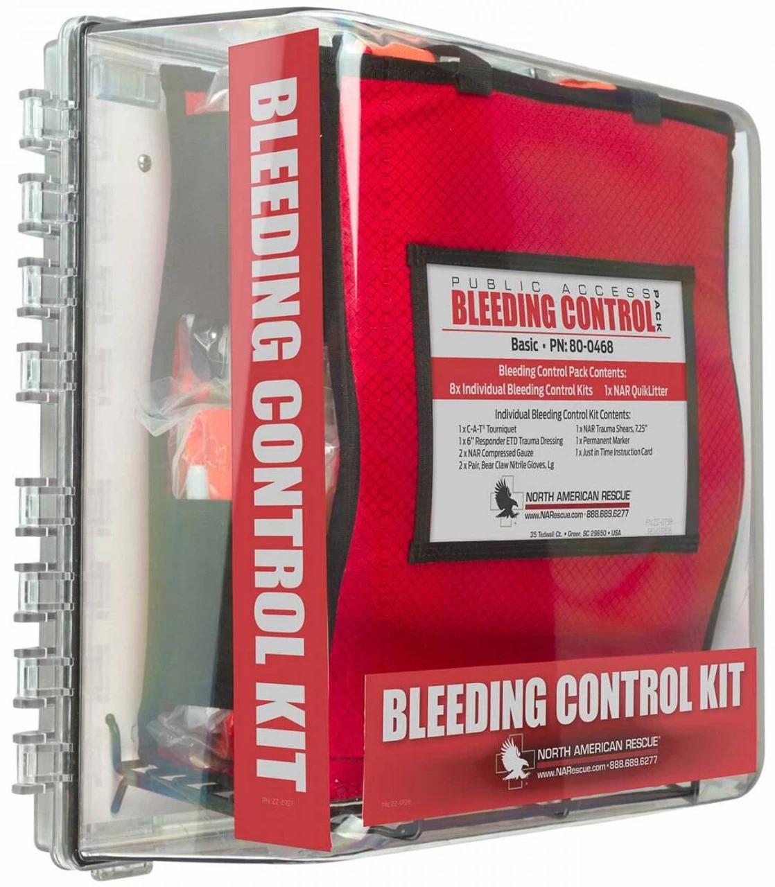 North American Rescue Public Access Bleeding Control Clear Station-8-Pack-Vacuum Sealed 3 North American Rescue Public Access Bleeding Control Clear Station-8-Pack-Vacuum Sealed
