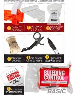 North American Rescue Public Individual Bleeding Control Kit-Vacuum Sealed -Outdoor Tactical Gear north american rescue public individual bleeding control kit vacuum sealed paibck 98269.1602575749