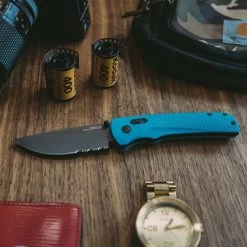 SOG Flash AT Civic Cyan Serrated Folding Knife -Outdoor Tactical Gear sog flash at civic cyan serrated folding knife 11 18 04 57 63945.1601541869