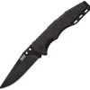 SOG Salute Mini Black G10 Folding Knife -Outdoor Tactical Gear sog salute mini black g10 folding knife ff1101 cp 70030.1601540544
