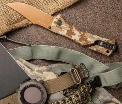 SOG Trident Serrated Copper TiNi Desert Camo -Outdoor Tactical Gear sog trident serrated copper tini desert camo tf5 cp 60001.1599993669
