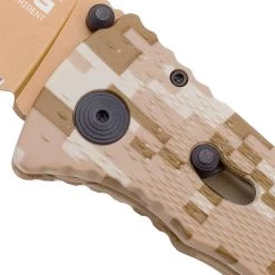 SOG Trident Serrated Copper TiNi Desert Camo -Outdoor Tactical Gear sog trident serrated copper tini desert camo tf5 cp 90387.1599990420