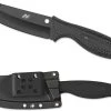 Spyderco Aqua Salt Black Fixed Blade Knife -Outdoor Tactical Gear spyderco aqua salt black fixed blade knife aqsbk 73975.1599986757