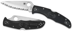 Spyderco Endura 4 Lightweight Black Spyder Edge Folding Knife