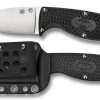Spyderco Enuff Leaf Fixed Blade Knife -Outdoor Tactical Gear spyderco enuff leaf fixed blade knife fb31pbk 98361.1603743220