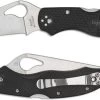 Spyderco Harrier 2 Black FRN Plain Edge Folding Knife -Outdoor Tactical Gear spyderco harrier 2 black frn plain edge folding knife by01pbk2 17970.1601517999