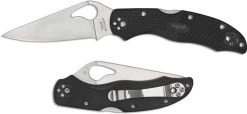 Spyderco Harrier 2 Black FRN Plain Edge Folding Knife