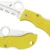 Spyderco Manbug Salt Lightweight Yellow Knife -Outdoor Tactical Gear spyderco manbug salt lightweight yellow knife myls 37994.1601489334