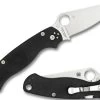 Spyderco Para Military 2 G-10 Left Hand Black Knife -Outdoor Tactical Gear spyderco para military 2 g 10 left hand black knife c81gple2 13789.1603768936