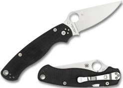 Spyderco Para Military 2 G-10 Left Hand Black Knife