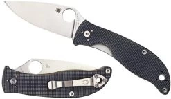 Spyderco Polestar G-10 Gray Plain Edge Knife