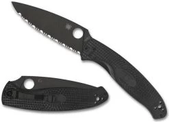 Spyderco Resilience Lightweight Black Blade Folding Knife
