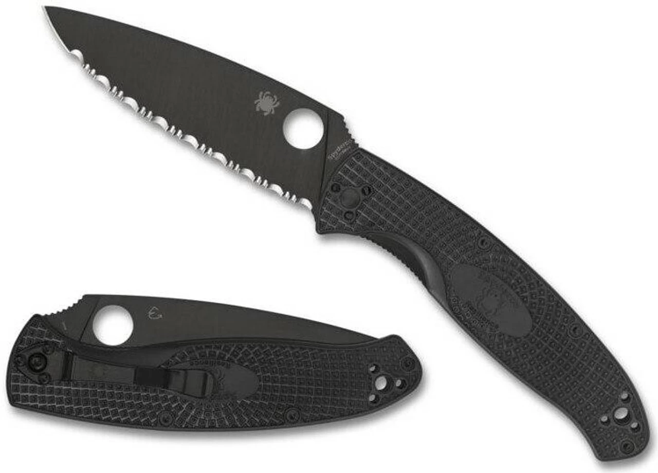 Spyderco Resilience Lightweight Black Blade Folding Knife 3 Spyderco Resilience Lightweight Black Blade Folding Knife